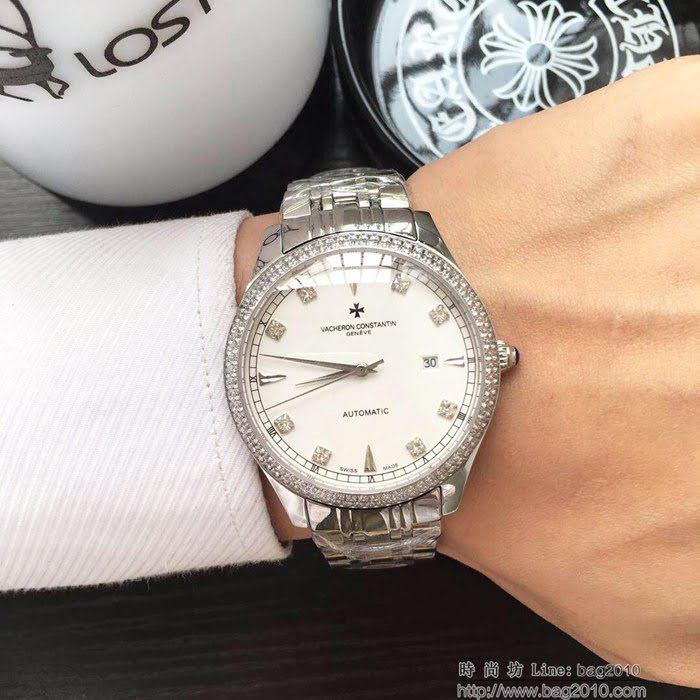 江詩丹頓 Vacheron Constantin 經典大三針 頂級316精鋼表殼錶帶 西鐵城全自動機械 男士腕表  wssb4938